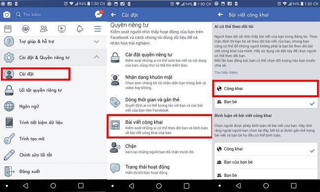 cách bật chế độ theo dõi trên facebook bằng điện thoại